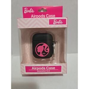 Barbie AirPods Black & Pink Kawaii Collectible Case Generation 1 & 2 - New